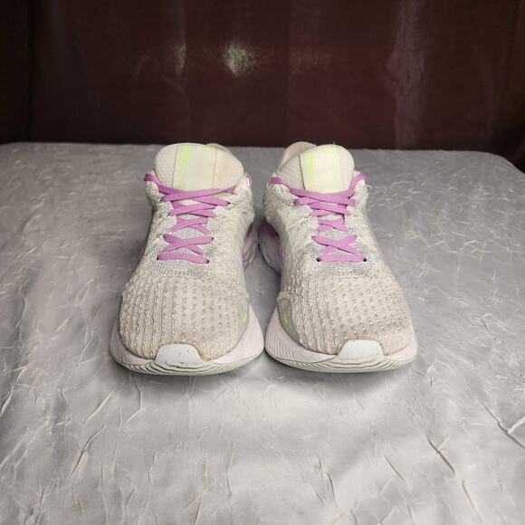 Nike Womens React Infinity Run FK3 Running Shoes White Rush Fuchsia Size 7.5 - Picture 2 of 7